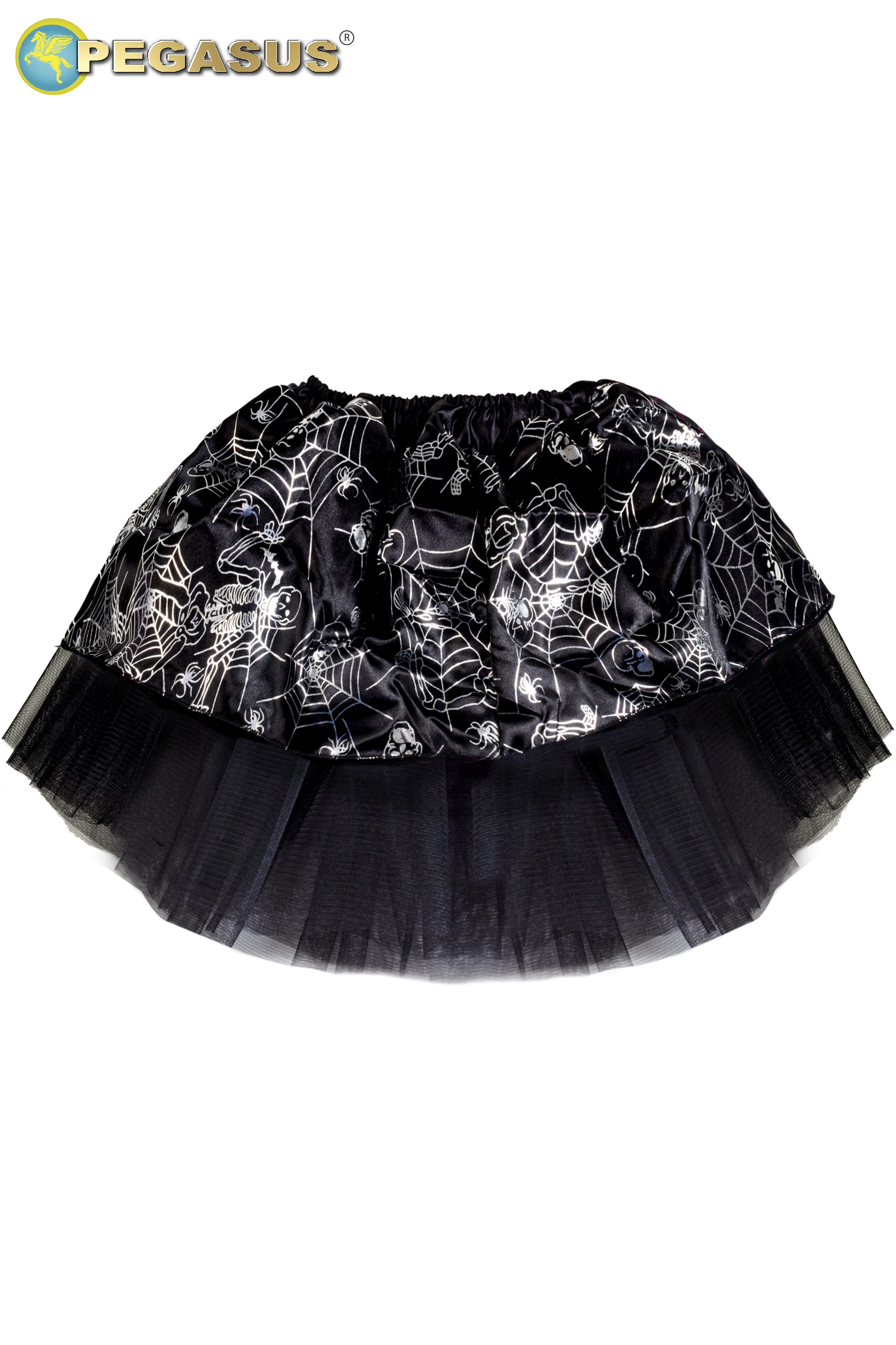 GONNA STREGA ARGENTO DI HALLOWEEN BAMBINA